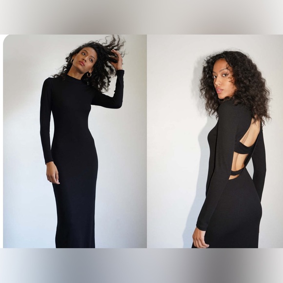 LNA Merredin ribbed maxi dress w/back cutout New NWT size Small - Picture 1 of 13